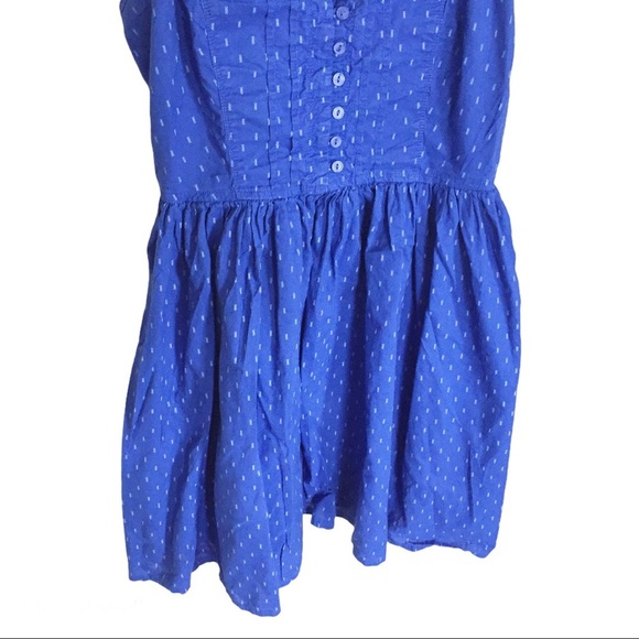 MANGO Casual Aztec Print Skater Dress With Sweetheart Neckline Blue Size Medium - Picture 7 of 10